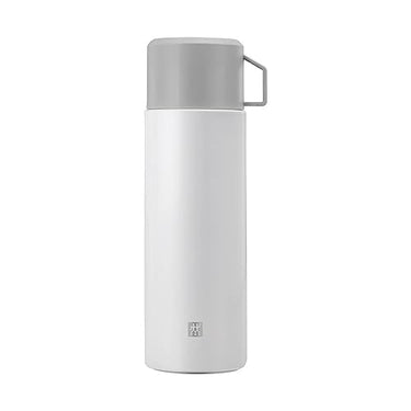 ZWILLING Thermo Isolierflasche, Integrierte Tasse, Thermokanne, Doppelwandisolierung, 1 L, Höhe: 28, 1 cm, Weiß, small im Sale